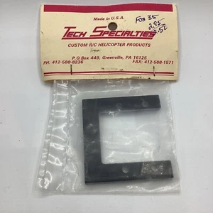 NOS Tech Specialties Custom RC Helicopter Engine Mounting Plate Fits Fox 35 - Picture 1 of 4