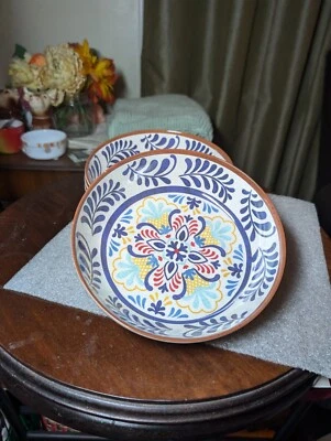 Juego 4 cuencos de melamina de 7" para sopa o ensalada con aspecto italiano de terracota Foto 1 de 4