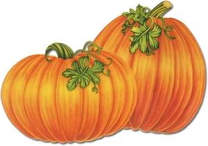 Beistle 4-Pack Decorative Packaged Pumpkin Cutouts, 16-Inch,Wall Décor - Picture 1 of 1