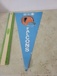Vintage State Farm Insurance & CBS TV Atlanta Falcons NFL 2-Sided Paper Pennant - Picture 1 of 3