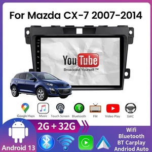 Android 13 Car Radio Carplay GPS Navigation Stereo for Mazda CX-7 2004-2014 32GB - Picture 1 of 18