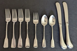 Oneida Würfel American Colonial Edelstahl 9 Stück Messer Gabeln Löffel - Bild 1 von 8