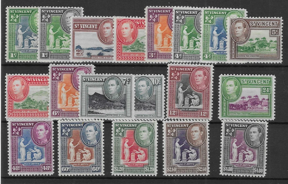 Juego ilustrado San Vicente 1949 SG164-177 como nuevo gato £55 Foto 1 de 1