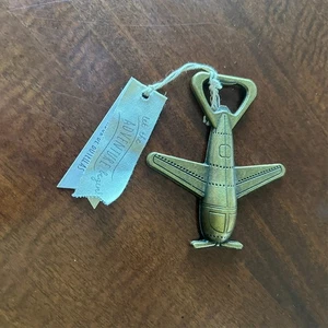 NEW Kate Aspen Let The Adventure Begin Airplane Bottle Opener Wedding Favor - Picture 1 of 4