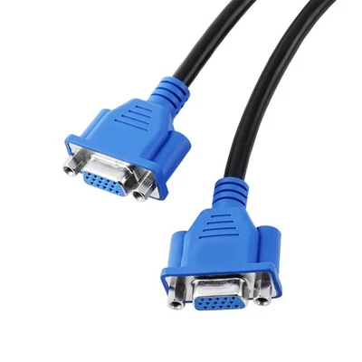 DMS-59 Pin Stecker auf 2 VGA 15 Pin Buchse Splitter Adapter Kabel Anschlusskabel - Bild 1 von 4