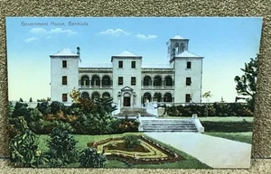 BERMUDA 1900s GOVERNMENT HOUSE HERRINGTON POSTCARD UNUSED - Picture 1 of 2