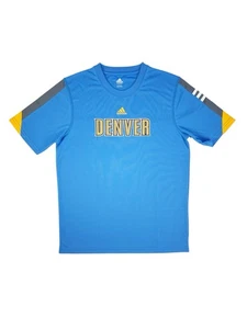 Adidas NBA Denver Nuggets Bright Blue Sports Basketball T-Shirt Size Youth XL 18 - Picture 1 of 8