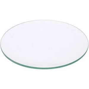 Plymor 5" Round, 5mm Thick Beveled Clear Glass Circle - Picture 1 of 1