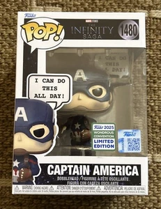 Captain America Funko Pop #1480 Marvel 2025 Wondrous Convention New & Sealed - Picture 1 of 7