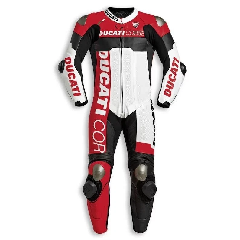 Ducati Corse New 1 And 2 Piece Motorbike Racing Motorcycle Cowhide Leather Suit - Image 1 of 4