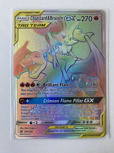 Charizard & Braixen GX 251/236 Cosmic Eclipse - Picture 1 of 2