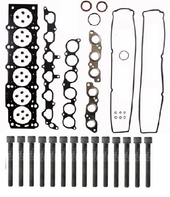 92-97 TOYOTA LEXUS CAR 3.0L DOHC L6 2JZGE CONJUNTO DE JUNTA DE CABEÇA E PARAFUSOS DE CABEÇA SUPRA - Imagem 1 de 1