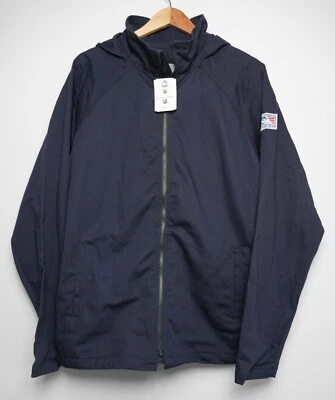 TYNDALE Navy Blue Flame Resistant Hooded Jacket K660T Size Medium Regular NWT - Image 1 of 4