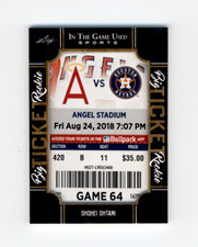 2022 Leaf In The Game Used Sports Ticket Relic SP Shohei Ohtani Angels BTR-10