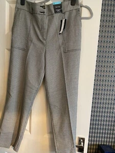 M&S The Evie  Straight Trousers Size 14 Long BNWT tall 7/8ths - Picture 1 of 5