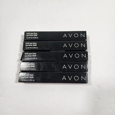 Vintage Avon Kohl Eye Liner Lot 5 Assorted Colors Plum Black Charcoal Brown Navy - Image 1 of 4