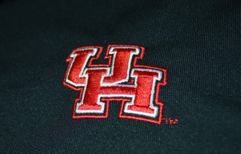 University of Houston Cougars Under Armour Heat Gear black polo size men's XL Cover