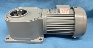 BROTHER 3-PHASE INDUCTION MOTOR P/N: FSM-30-240-T020A 1/4HP 4 POLE 240:1 RATIO - Picture 1 of 7