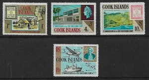 1967 75th Anniversary of 1st Stamps set of 4 Mint Hinged Rough Backs - Picture 1 of 1