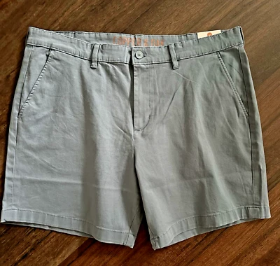 Copper & Oak NWT Men's 38 Flat Front Chino Shorts Blue Mirage 7" Inseam  NWT $55 - Image 1 of 4