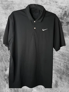 Nike Dri-Fit Standard Fit Schwarz Kurzarm Polo Größe XL - Bild 1 von 5