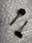 ! 2 VINTAGE PUCH MAXI MOPED SIDE COVER THUMB SCREW/KNOB/BOLT SET DIFFERENT SIZES