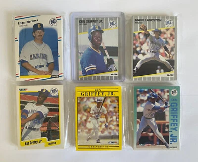 Seattle Mariners 1988, 1989, 1990, 1991, 1992 Fleer Team Set Lote (5 juegos) Foto 1 de 4