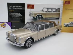 CMC M-217 # Mercedes Benz 600 Pullmann (W100) Landaulet Bj. 1965-81 goldme. 1:18 - Bild 1 von 8