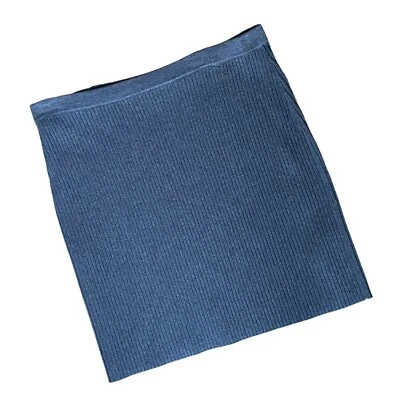 WORTH GRAY COTTON CASHMERE SWEATER SKIRT SZ P - Image 1 of 4