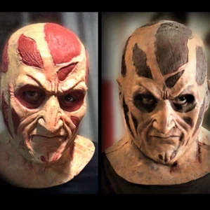 2 FREDDY KRUEGER Adult LATEX MASKS HALLOWEEN Nightmare Elm St KO Horror COSPLAY - Picture 1 of 24