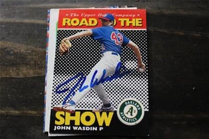 TARJETA AUTOGRAFIADA DE JOHN WASDIN OAKLAND A'S - Imagen 1 de 1