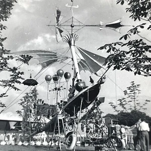 PB Photo Art Installation Kinetic Sculpture MCM Mid Century Mobile Flying Ship - Picture 1 of 4