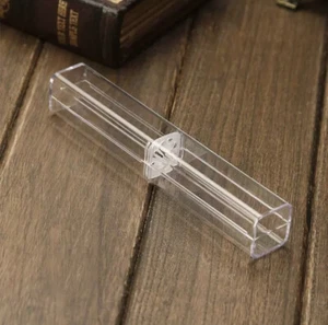 Transparent Plastic Storage Box for Writing Instruments – Pens, Pencils, & More! - Picture 1 of 9