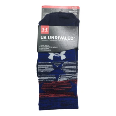 Under Armour UA Inigualable Crew Juvenil Pequeño Rojo Blanco Azul Calcetines Patrióticos Nuevos con Etiquetas Foto 1 de 4