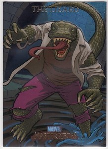 Marvel Masterpieces 2007 Foil Parallel Card #50 - The Lizard