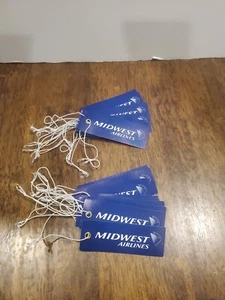 Vintage Midwest Airlines Bag Tag Lot of 20 New Unused Blank Defunct MKE Airline - Picture 1 of 12