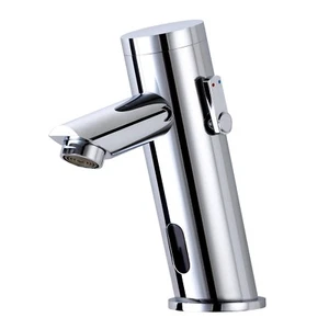 Grifo con sensor automático cromado manos libres auto hogar baño cocina lavabo fregadero - Imagen 1 de 4