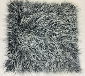 Ikea HILDALI Cushion Cover Gray/Faux Fur 20x20"