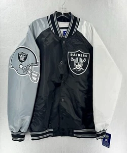 Chaqueta Starter Las Vegas Raiders Casco Logo Talla XL Nueva Rara - Imagen 1 de 13