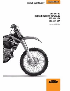 KTM Service Workshop Shop Repair Manual 2011 250 SX-F - Foto 1 di 12