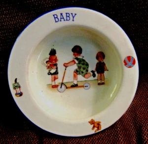 Entzückender 'BABY' 'KLEIN & TIEF' FRESSNAPF, IN TRANSFERWARE FIGUREN - Bild 1 von 4