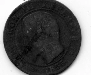 France: 5 Centimes 1855 M - Imagen 1 de 2
