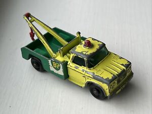 1965 Lesney Matchbox Series No.13d Dodge Wreck Truck with red hook