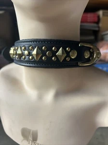 Large Dog Leather Collar - Picture 1 of 3
