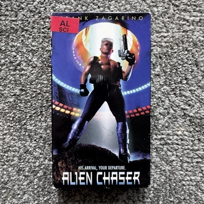 Alien Chaser VHS 1997 Movie Frank Zagarino Sci-fi A-Pix Rental - Image 1 of 4
