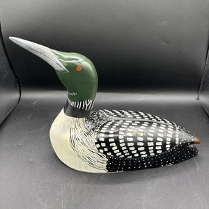 Vintage 1980 Carved Loon Signed By Artists K Bruce 80’ - Picture 1 of 10