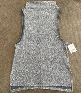 Neu mit Etikett Free People leichtes Damen-Tanktop mit geteiltem Saum ~ Größe XS ~ marineblau - Bild 1 von 4