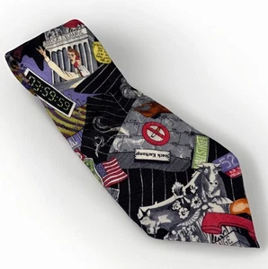 Nicole Miller Krawatte BÖRSE Herren Seide Vintage 1992 Limited Edition Neuwertig - Bild 1 von 11