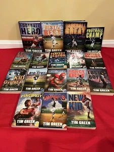Lot Of 17 Tim Green Books - Baseball - Football - Great condition - Imagen 1 de 9