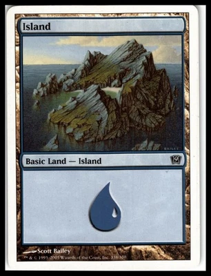 9th Edition #338 Island (338) - Image 1 of 2